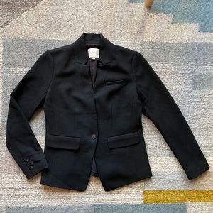UNTIL 6/20! Ann Taylor LOFT Knit Blazer Black 00P